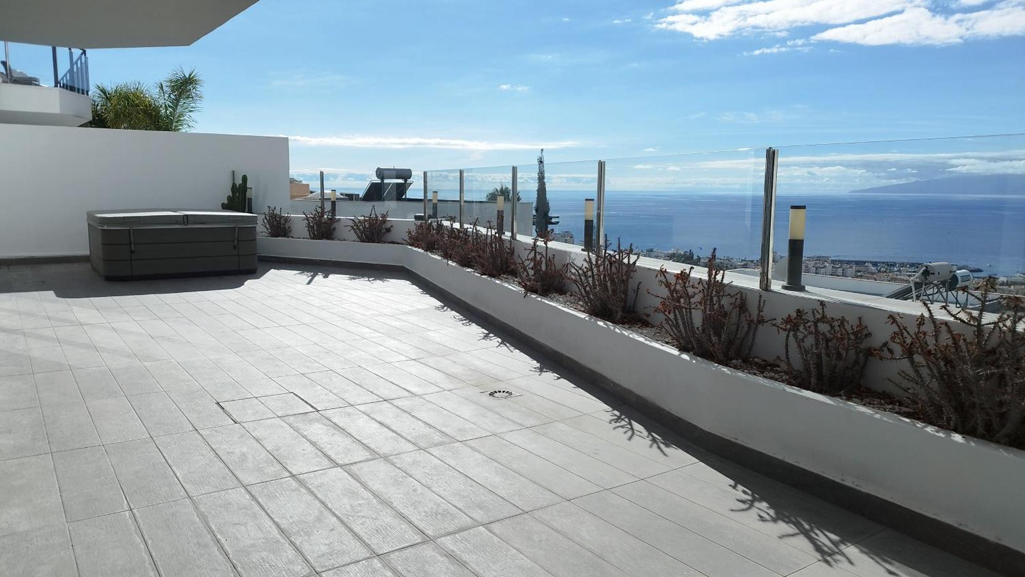 Sunset White Villa - Ocean View, Jakuzzi, Heated Pool, Air-Conditioning, Grill Playa de las Américas Dış mekan fotoğraf